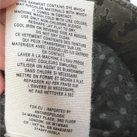 Anthropologie Hei Hei Utility Military Jacket Full Zip Women Small - Picture 4 of 4